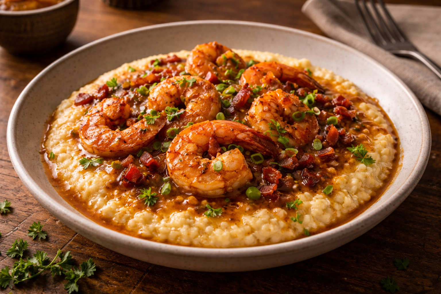 えび料理の一皿