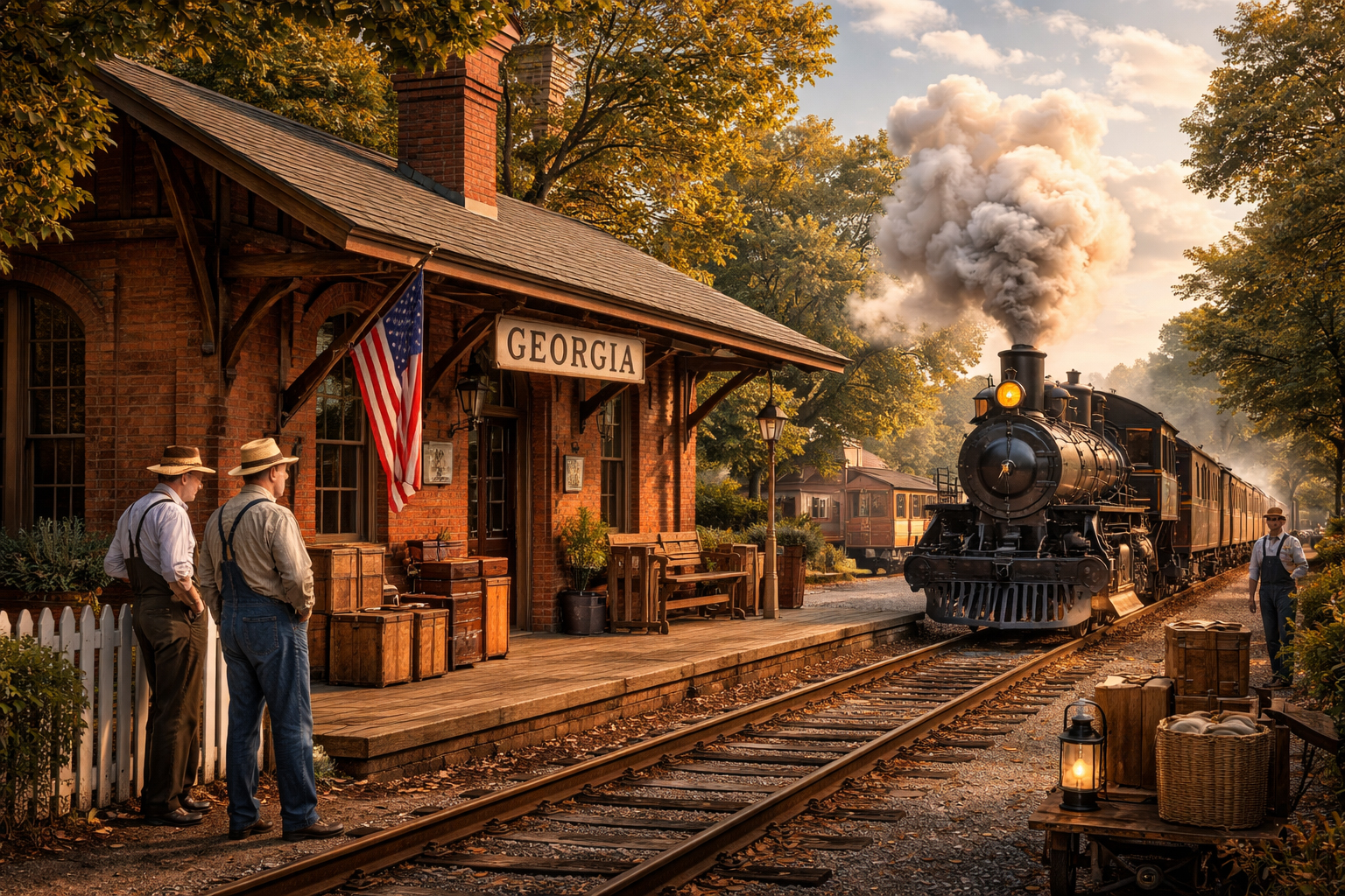 Georgia railroad depot heritage